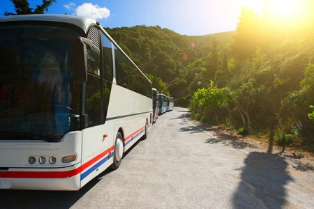 Where to park with the tourist bus in Bolsena