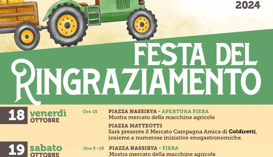 Festa del ringraziamento 2024